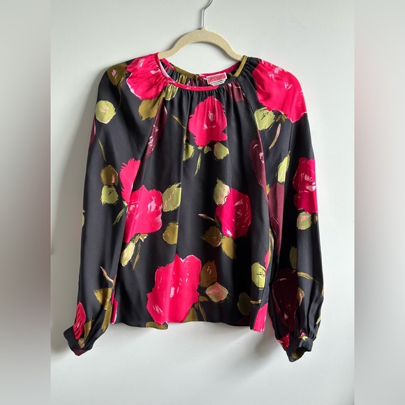 KATE SPADE - Just Rosy Keyhole Top - Picture 6 of 11